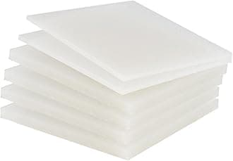 PP Polypropylene Sheet Plate Thickness 3mm-20mm Hard Sheet PVC Plate PP PE Sheet (150mm * 150mm * 2mm * 25 Pieces)