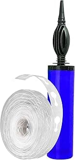 Just Party Hand Held Balloon Air Pump Inflator For Metallic Pastle Balloons and 5 Meter Balloon Arch Kit For Decoration of Birthday/Anniversary/Bachlorette/Wedding/Baby Shower/Any Special Event