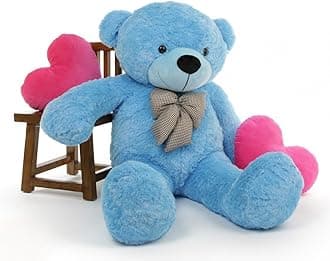Hug N Feel 5 Feet Sky Blue Giant Teddy Bear Soft, Plush,Cuddly Stuffed Animal for Kids, Birthdays, Anniversaries, Valentine's Day,Special Occasions Large Huggable