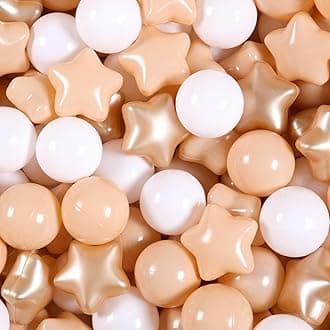 GOGOSO Ball Pit Balls for Toddlers Kids Plastic Balls for Ball-Pit Playpen Pool Baby Play Pastel BPA-Free Non Toxic Play Pastel Crush Proof Bal 50 100 200 500 1000 Count