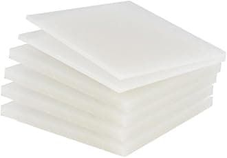 PP Polypropylene Sheet Plate Thickness 3mm-20mm Hard Sheet PVC Plate PP PE Sheet (200mm * 300mm * 15mm * 2 pcs)