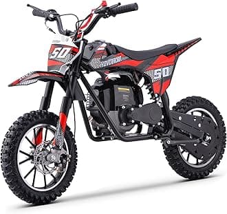 Gas Dirt Bike,Kids Dirt Bike, 40cc 4-Stroke Gas Powered Kids Motorcycle with Mountain Tire, Suspensions Mini Bike, NO Oil Mix Required