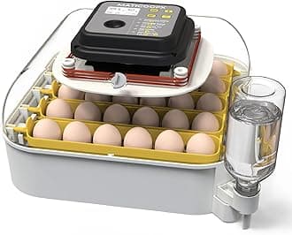 30 Egg Incubator with Humidity Display, Egg Candler, Automatic Egg Turner, for Hatching Chickens